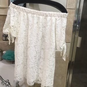 White lace top